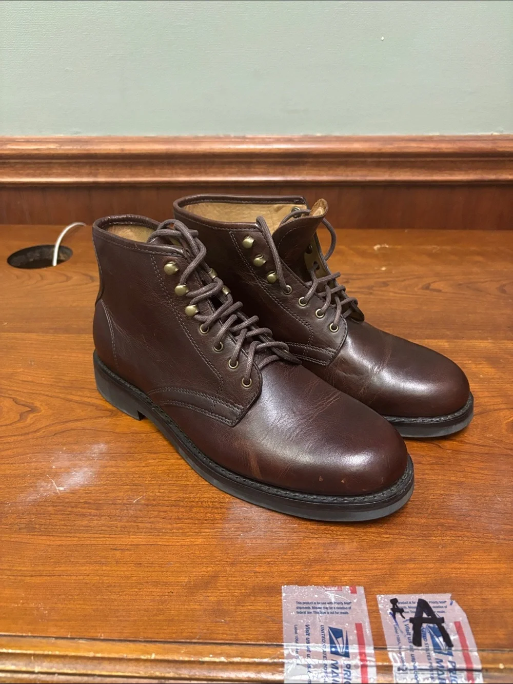 J Crew Field boots in English leather CB047